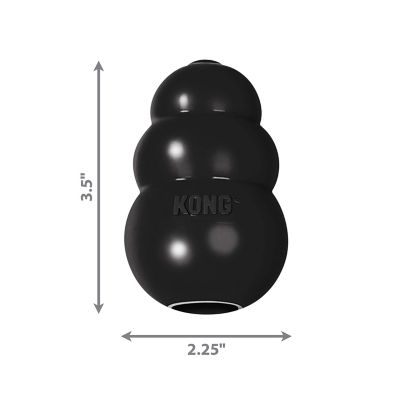 Image showing 5 th KONG Extreme Dog Chew Toy, Medium, Black