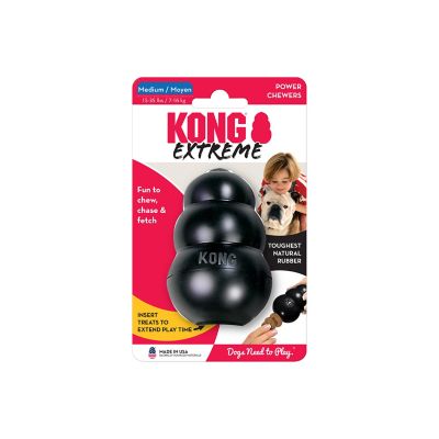 Image showing 6 th KONG Extreme Dog Chew Toy, Medium, Black