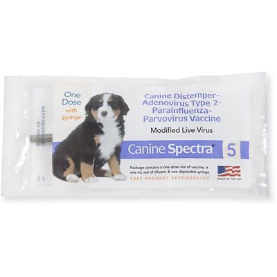 Spectra Canine 5 Dog Vaccine with Syringe, 1 Dose