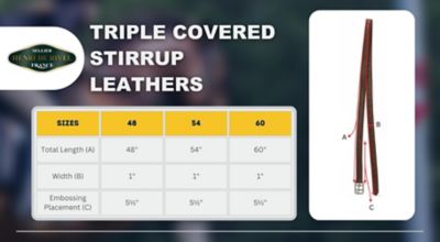 Image showing  Triple Covered Stirrup Leathers