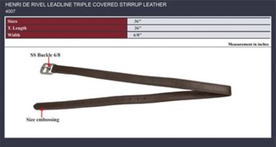 Image showing  Leadline Triple Covered Stirrup Leather