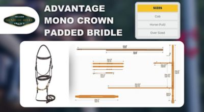 Image showing  Advantage Mono Crown Padded Bridle