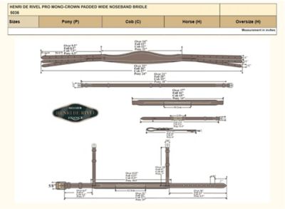 Image showing  Pro Mono-Crown Padded Wide Noseband Bridle