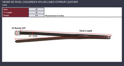 Image showing  Children's Nylon Lined Stirrup Leather