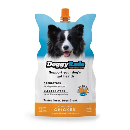 DoggyRade Chicken Prebiotic Drink 8.4 fl ounces. Dog Digestion Supplements