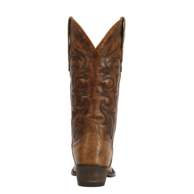 Image showing 3 th TuffRider Women Cowtown Mid Height Embroidered Leather Snip Toe Western Boots