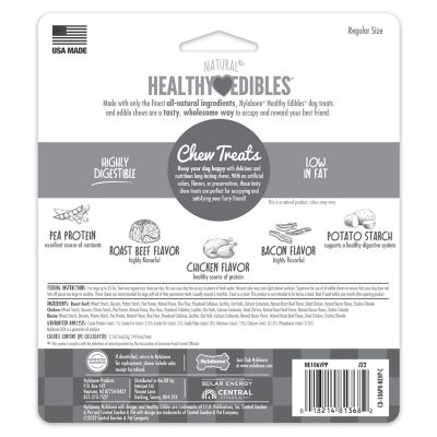 Image showing 7 th Nylabone Healthy Edibles Natural Dog Chews Variety Pack