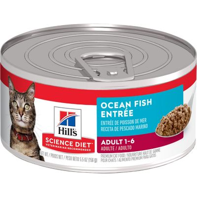 Hill's Science Diet Adult Minced Ocean Fish Wet Cat Food, 5.5 oz. Can