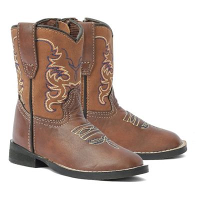 TuffRider Children's Kings Canyon Rounded Toe Western Boot, 1,Brown at ...