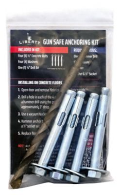 Image showing  Heavy Duty Concrete Gun Safe Anchoring Kit Including Drill Bit