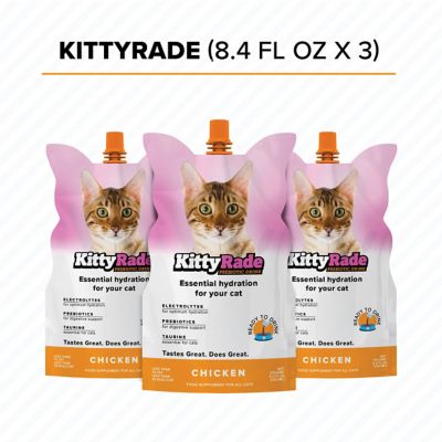 KittyRade Prebiotic Drink Chicken, 3 x 8.4 fl. oz.