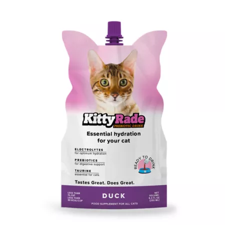 KittyRade Duck Prebiotic Drink 8.4 fl ounces. Cat Digestion Supplements