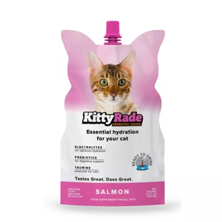 KittyRade Salmon Prebiotic Drink 8.4 fl ounces. Cat Digestion Supplements