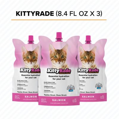 KittyRade Prebiotic Drink Salmon, 3 x 8.4 fl. oz.