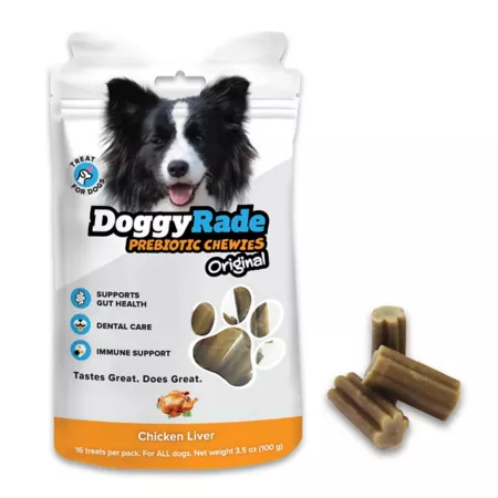 DoggyRade Original Prebiotic Chicken Chewies 3.5 oz. Dog Digestion Supplements