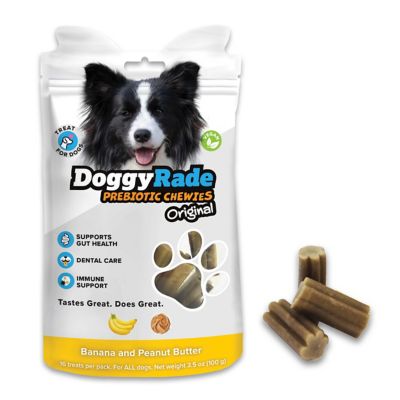 DoggyRade Original Prebiotic Chewies Peanut Butter Banana, 3.5 oz.