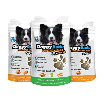 DoggyRade Prebiotic Chewies Chicken Bundle, 3 x 3.5 oz.