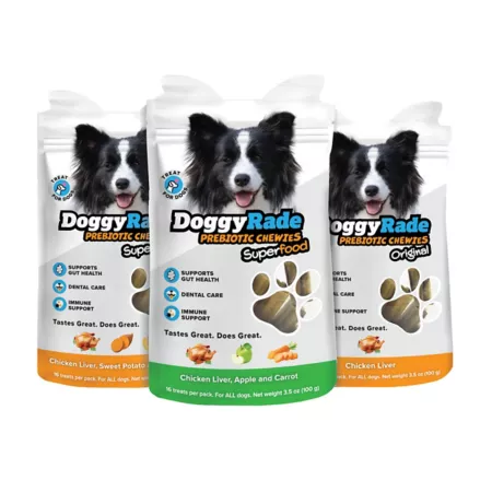 DoggyRade Prebiotic Chew Chicken Pack 3 x 3.5 oz. Dog Digestion Supplements