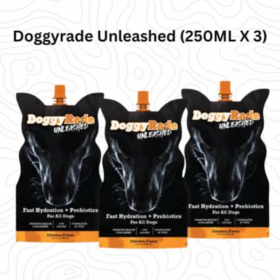 DoggyRade Unleashed Hydration + Prebiotic Sport Drink for Dogs, 3 x 8.4 fl. oz.