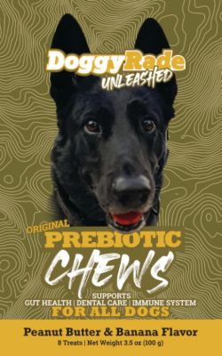 Image showing  Unleashed Prebiotic Chew Peanut Butter Banana, 3.5 oz