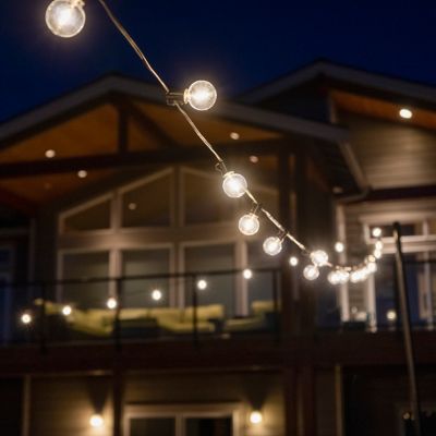 Image showing  Bistro Outdoor and Indoor 25 ft. Plug-In LED Globe Bulb 25 String Lights Shatter Resistant