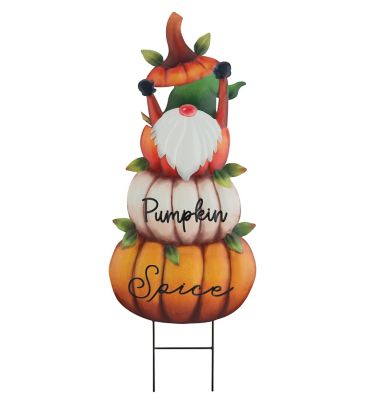 Regal Art & Gift Pumpkin Gnome Stake