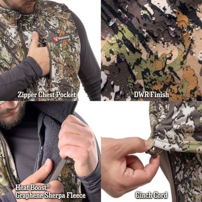 Image showing 4 th Huntworth Men's Saskatoon Heat Boost Heavyweight, Windproof, Softshell Vest