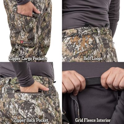 Image showing 5 th Huntworth Men's Elkins Mid Weight Windproof, Soft-Shell Pants, Waffle Fleece Interior