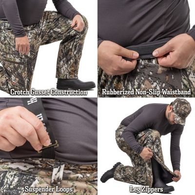 Image showing  Men's Elkins Mid Weight Windproof, Soft-Shell Pants, Waffle Fleece Interior