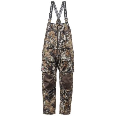 Huntworth Men's Elkins Mid Weight Windproof, Soft Shell Bib Overalls, Grid Fleece Interior