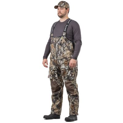Image showing  Men's Elkins Mid Weight Windproof, Soft Shell Bib Overalls, Grid Fleece Interior