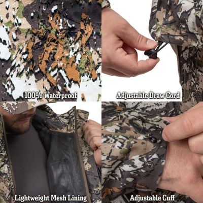 Image showing  Mens Winsted Tricot Waterproof Rain Jacket, Mesh Lining