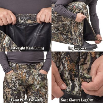 Image showing 5 th Huntworth Mens Winsted Tricot Waterproof Rain Pants, Mesh Lining