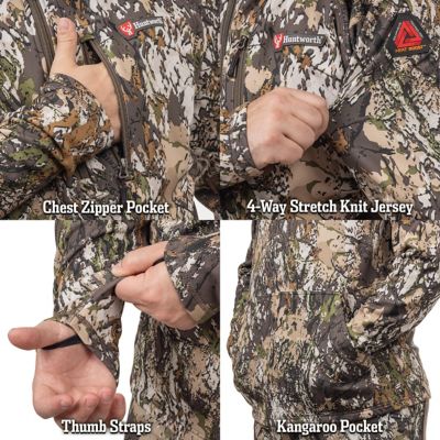 Image showing 4 th Huntworth Mens Grayling Heat Boost Heavyweight Soft-Shell Hoodie