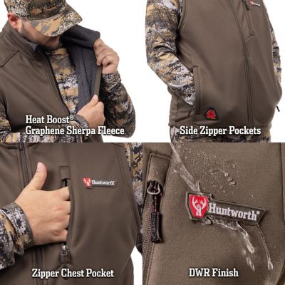 Image showing  Men's Saskatoon Heat Boost Heavyweight, Windproof, Softshell Vest