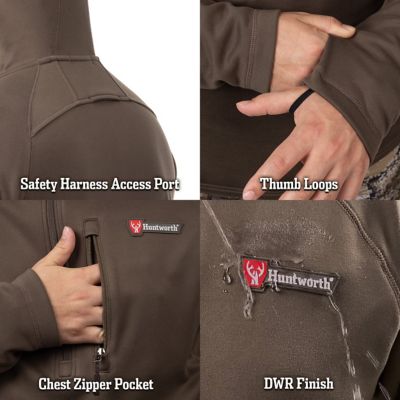 Image showing 3 th Huntworth Mens Grayling Heat Boost Heavyweight Soft-Shell Hoodie