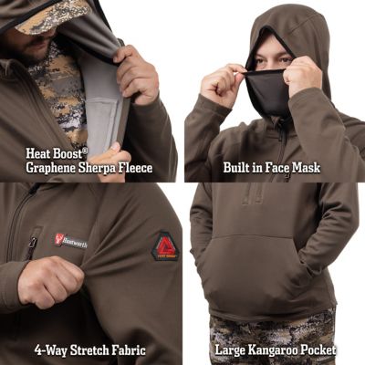 Image showing 3 th Huntworth Men's Gadsden Light Weight Pique Knit 1/4 Zip Pullover