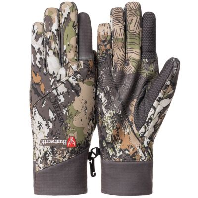 Huntworth Men's Decatur Light Weight Hybrid Windproof/DWR Hunting Glove , E-1365-VTK-L