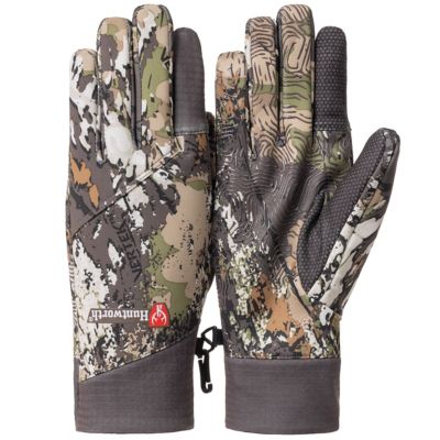 Huntworth Men's Decatur Light Weight Hybrid Windproof/DWR Hunting Glove , E-1365-VTK-XL