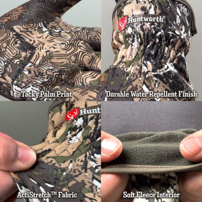 Image showing  Mens Ames Light Weight Soft Shell Glove with 1/2 Fingers, E-1471-VTK-XL