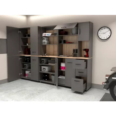 Inval garage storage system GS-GP13 Freestanding Garage Cabinets