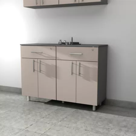 Inval double storage cabinet Freestanding Garage Cabinets