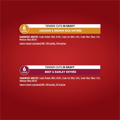 Image showing  Tender Cuts in Gravy Chicken & Beef Variety Pack Wet Dog Food, 13 oz., 12 count