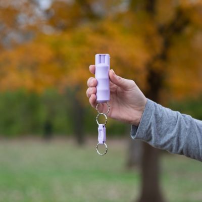 Image showing  Pepper Spray with Finger Grip & Quick Release Key Ring