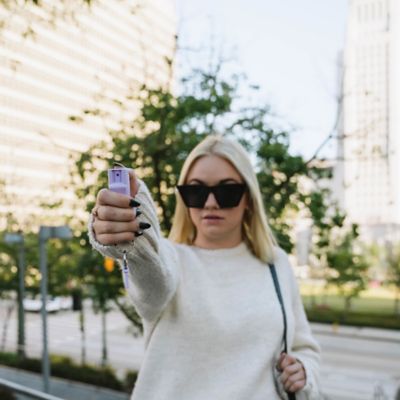 Image showing  Pepper Spray with Finger Grip & Quick Release Key Ring