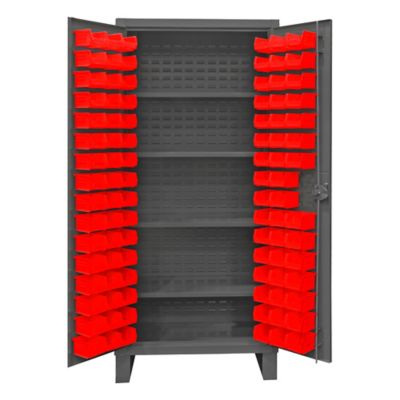 Durham MFG Cabinet with Bins and Shelves, HDC36-96-4S1795