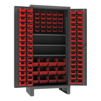 Durham MFG Cabinet with Bins and Shelves, HDC36-108-3S1795