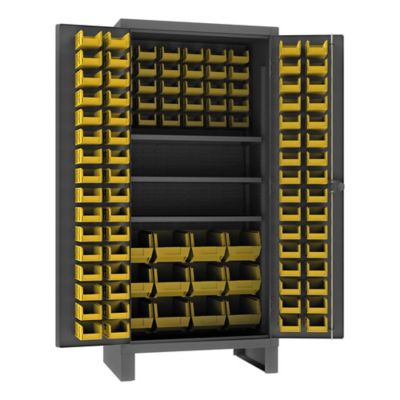 Durham MFG Cabinet with Bins and Shelves, HDC36-108-3S95