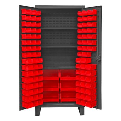 Durham MFG Cabinet with Bins and Shelves, HDC36-102-3S1795