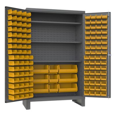 Durham MFG Cabinet with Bins and Shelves, JC-137-3S-95